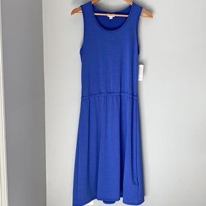 NWT LLR Summer Tank Dress Blue